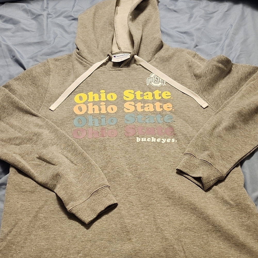 Champion Gray Ohio State Hoodie